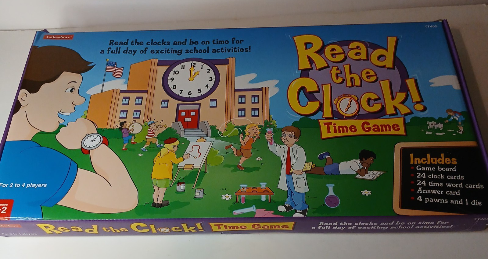 READ THE CLOCK TIME Board Game by Lakeshore Learning – 100% Complete