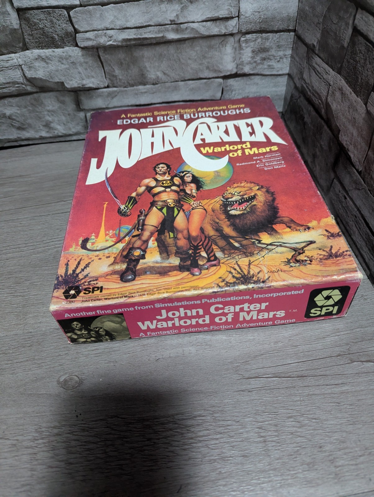 READ 95% + Vintage SPI John Carter Warlord Of Mars Adventure War Board Game 1979