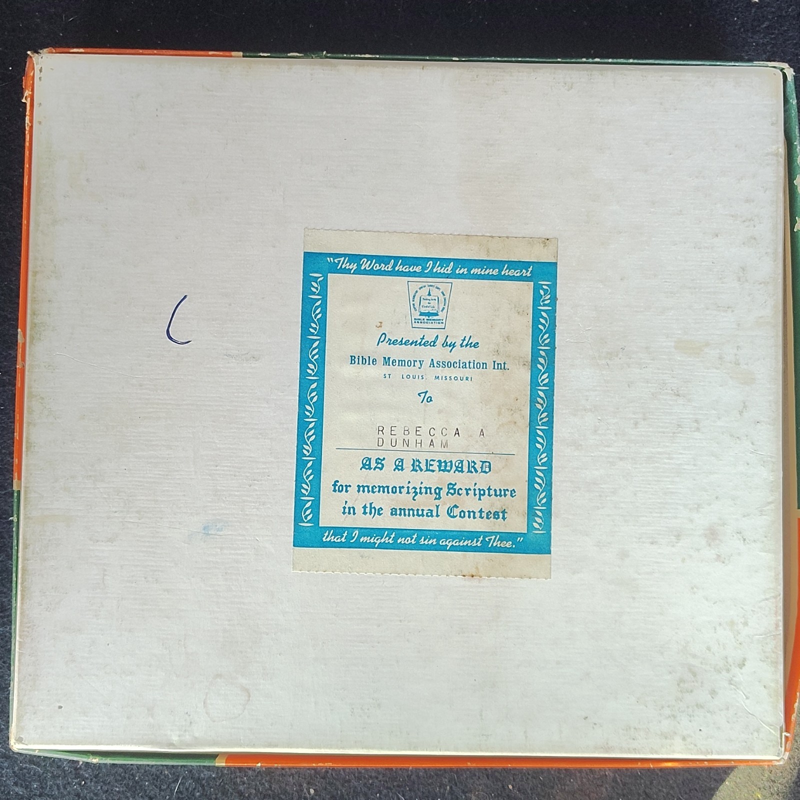 Bible Memory Association Int. Tic Tac Know Bible Board Game Vintage Boxed Set