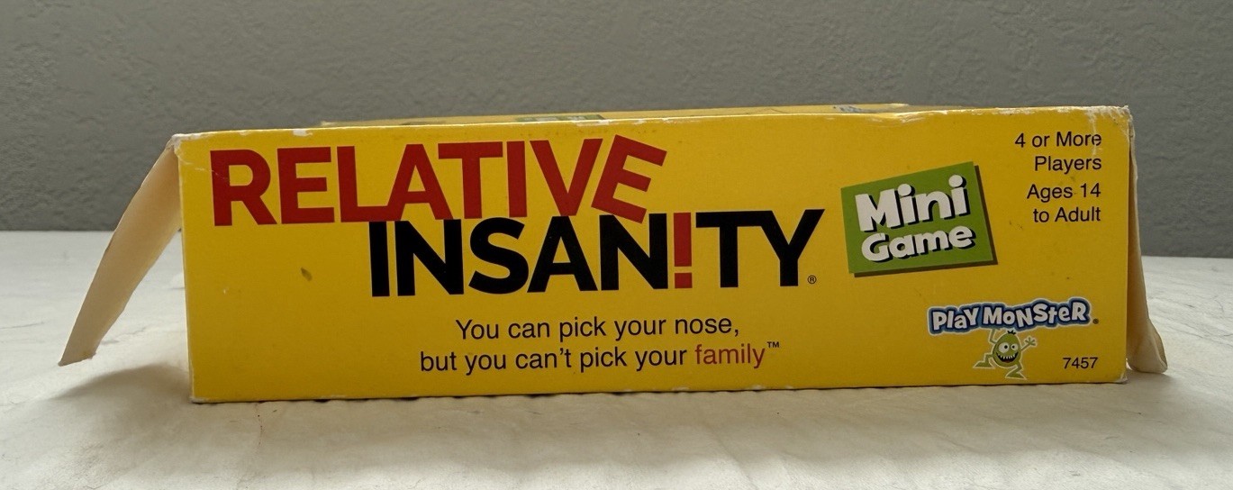Relative Insanity Hilarious Party Game By: Jeff Foxworthy Ages 14+ Mini Game