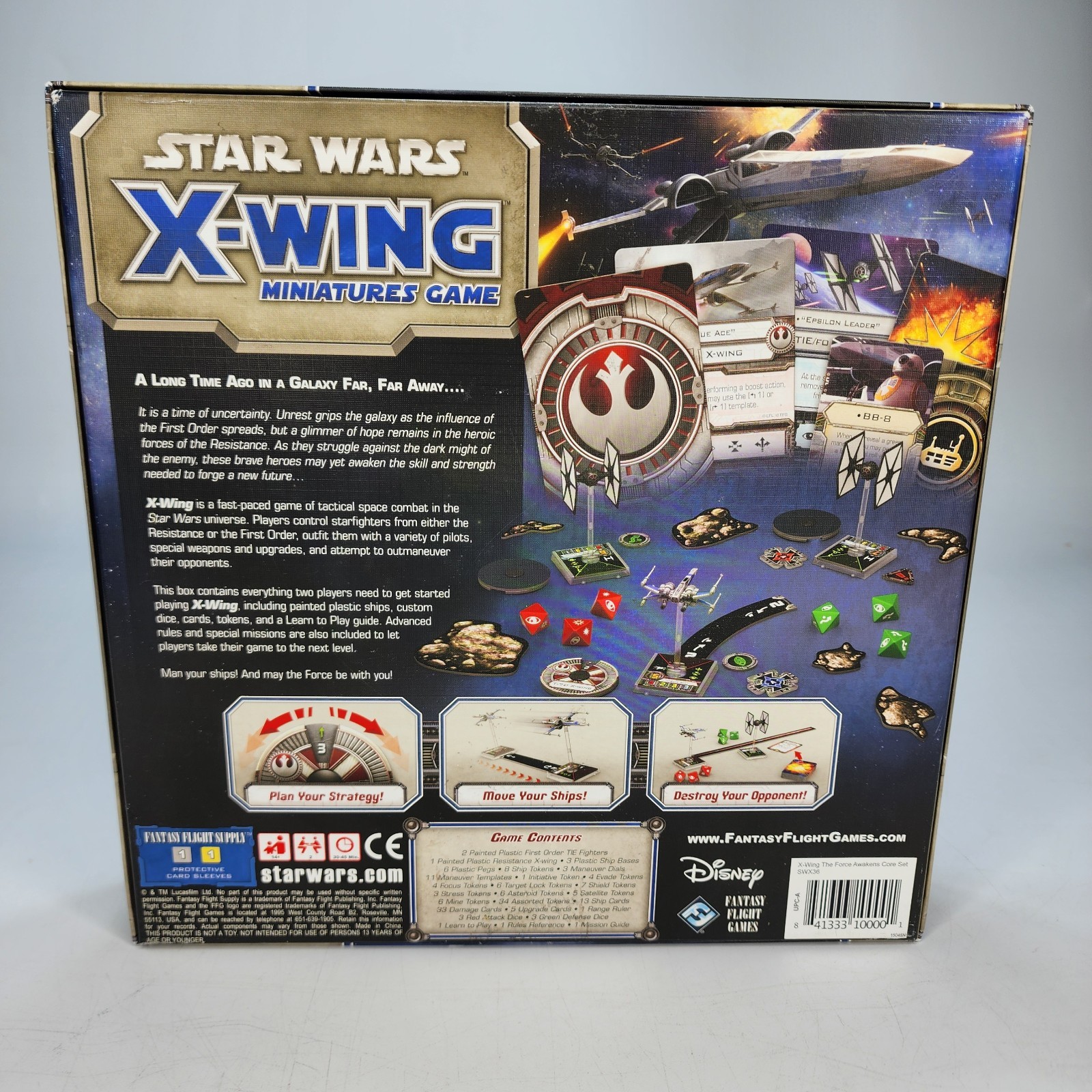 Star Wars X-Wing Miniatures Game The Force Awaken Core Set Fantasy Flight *read*