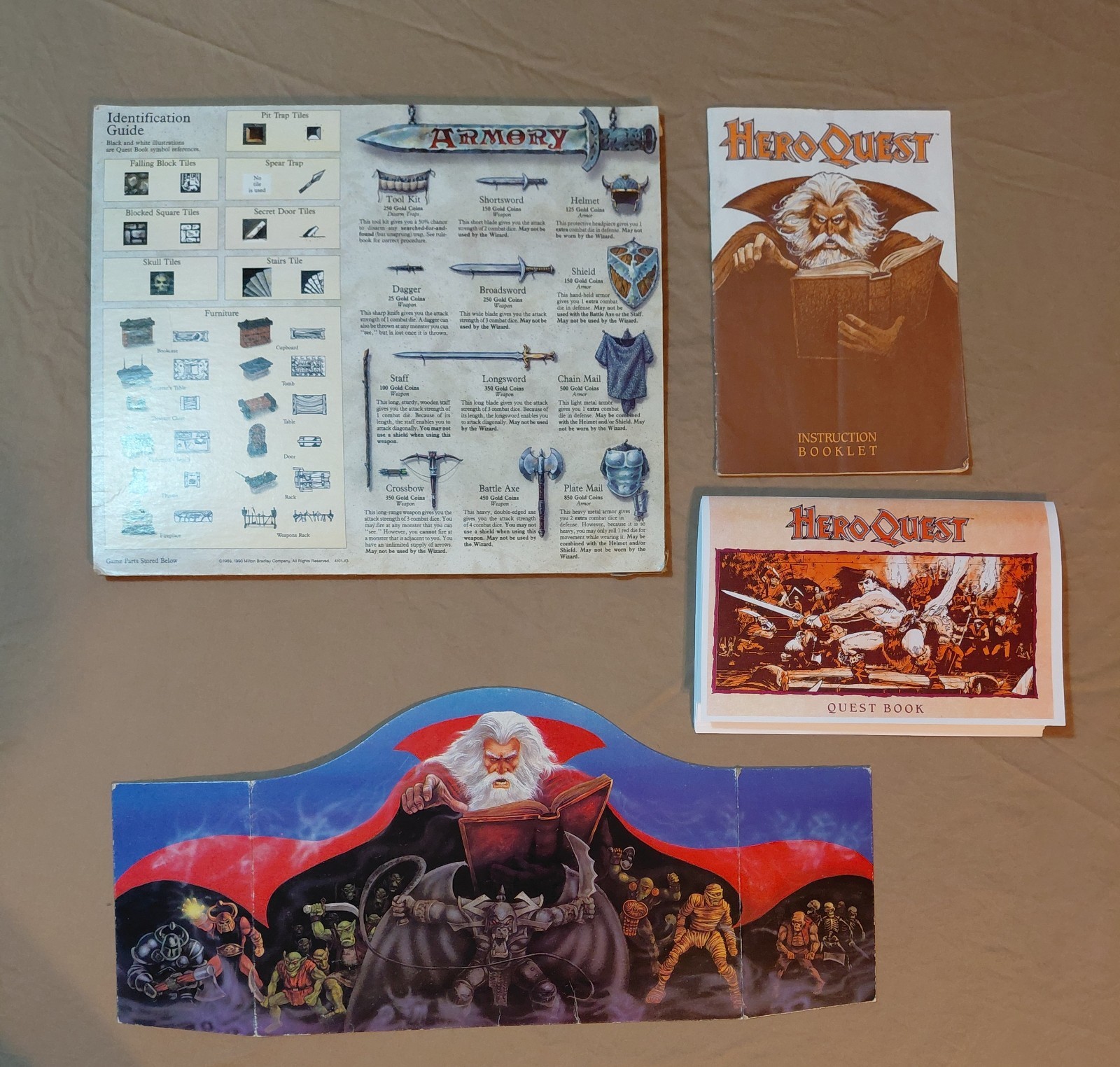 Milton Bradley HeroQuest Board Game System 1989/90 Vintage Nearly Complete