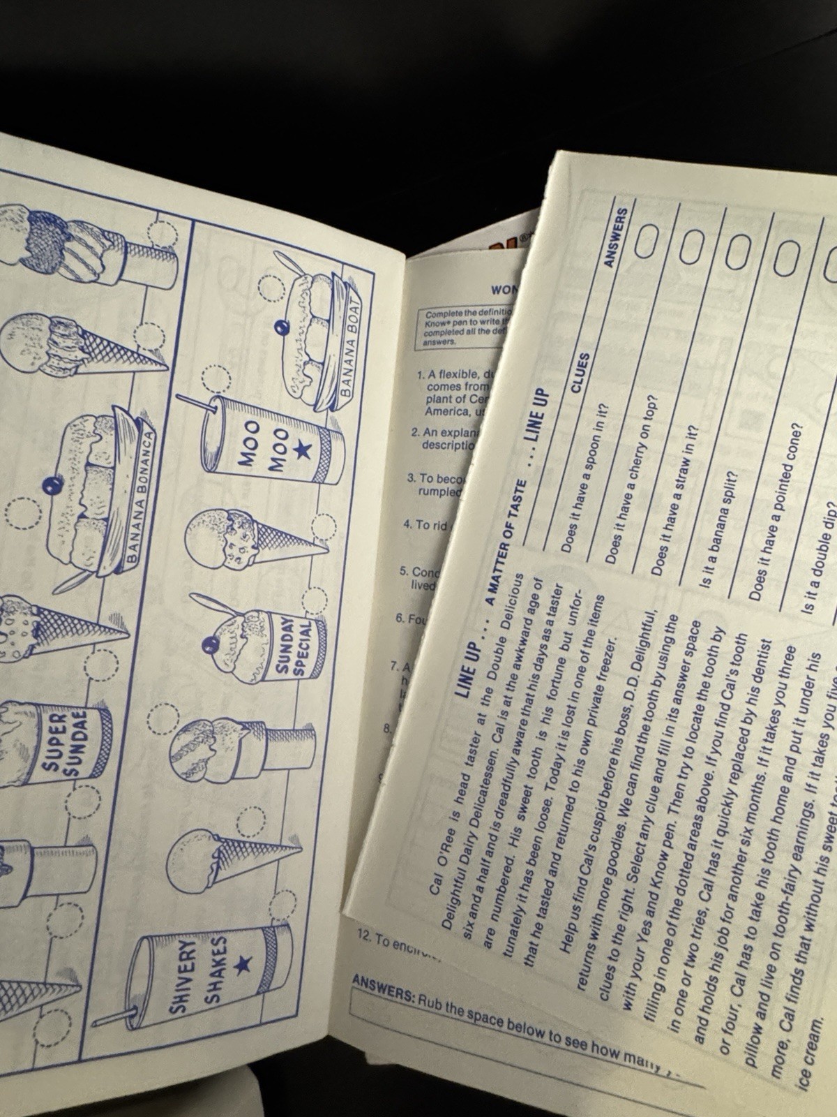 8 Yes & Know INVISIBLE INK Game Puzzle Quiz Books Lot Lee Pub 5 PENS Vtg READ