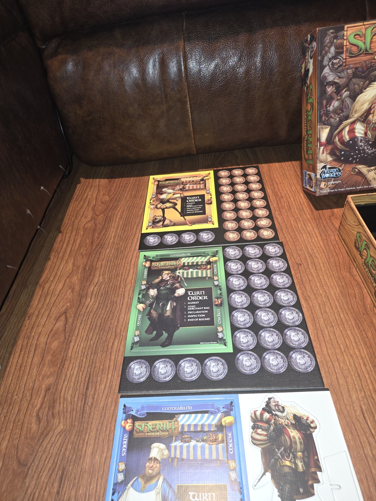 Sheriff of Nottingham Board Game Complete Arcane Wonders Edition In Cards Sealed