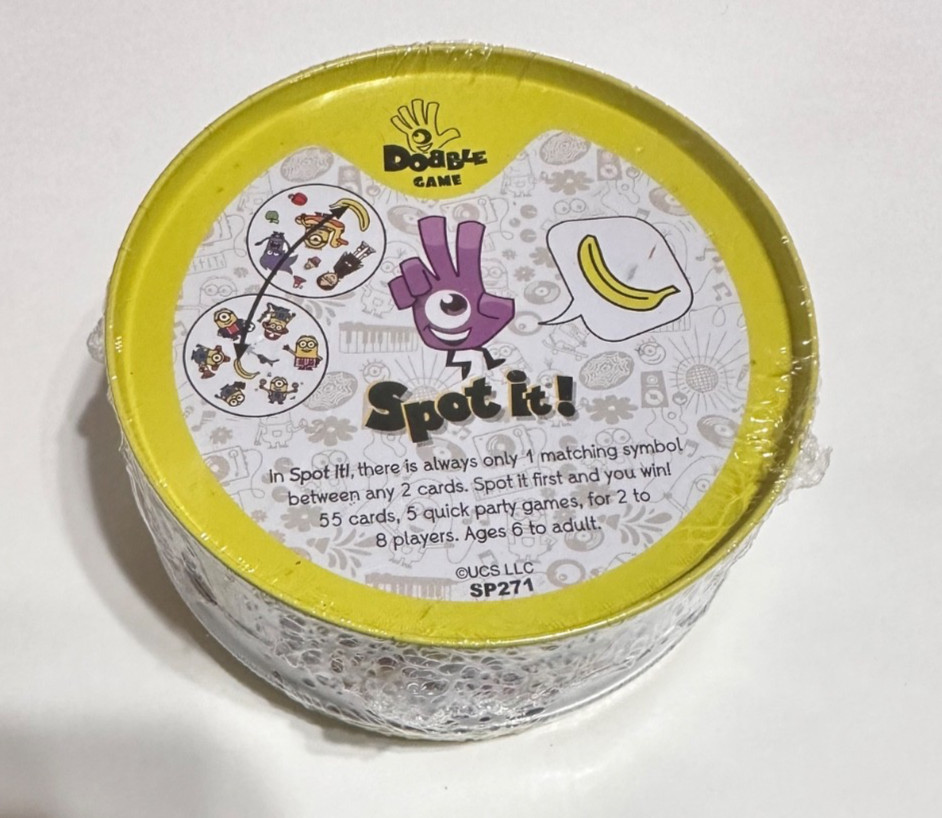 RARE MINIONS SPOT IT DOBBLE CARD BOARD GAME SEALED BRAND NEW