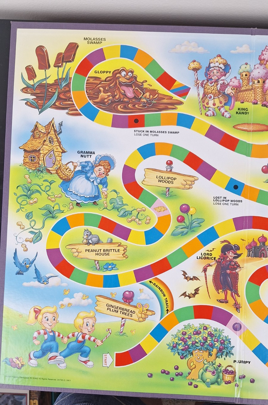 Milton Bradley Candy Land Board Game 1999/2001 Children VTG | 99.9% Complete