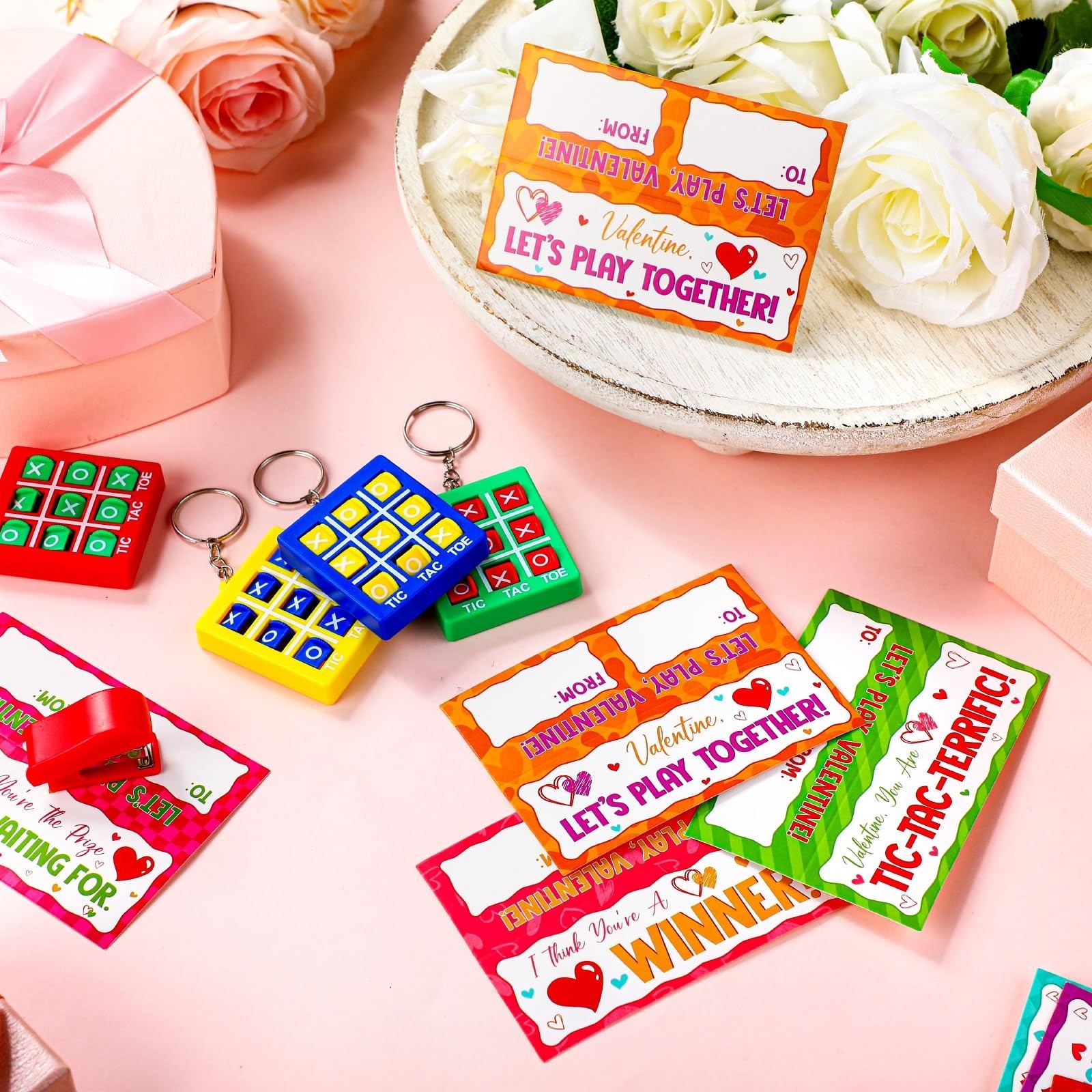Huquary 48 Pcs Tic Tac Toe Game Birthday Party Favors Easter Basket Goodie Ba…