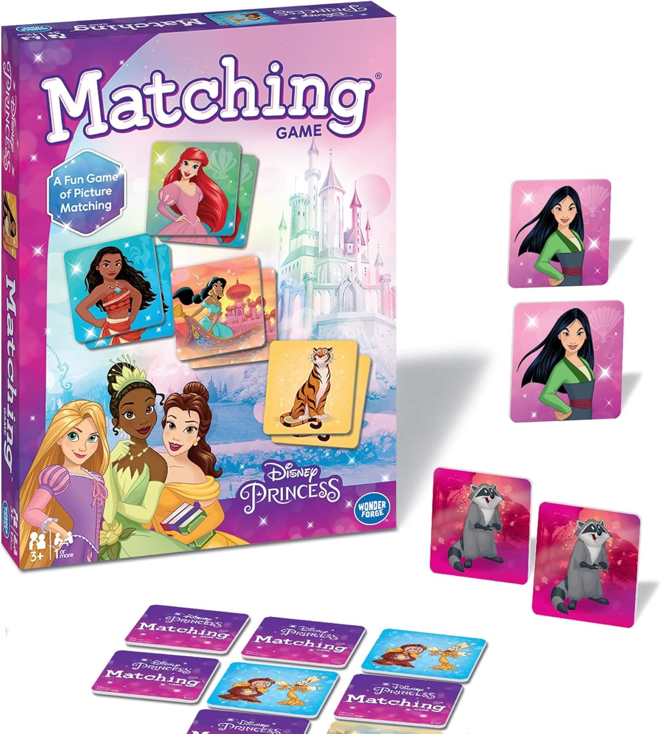 Wonder Forge Disney Princess Matching Game – Fun Memory Game for Kids Ages 3 and