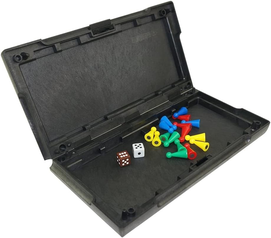 Ludo Game Board Set -9.5”, Magnetic Folding Travel Classic Strategy Game Roun…