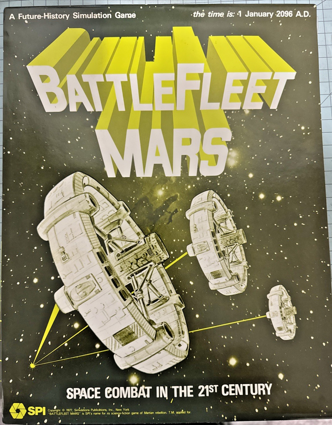 1977 SPI BATTLEFLEET MARS 21st Century Space Combat WAR GAME Mostly UNPUNCHED~
