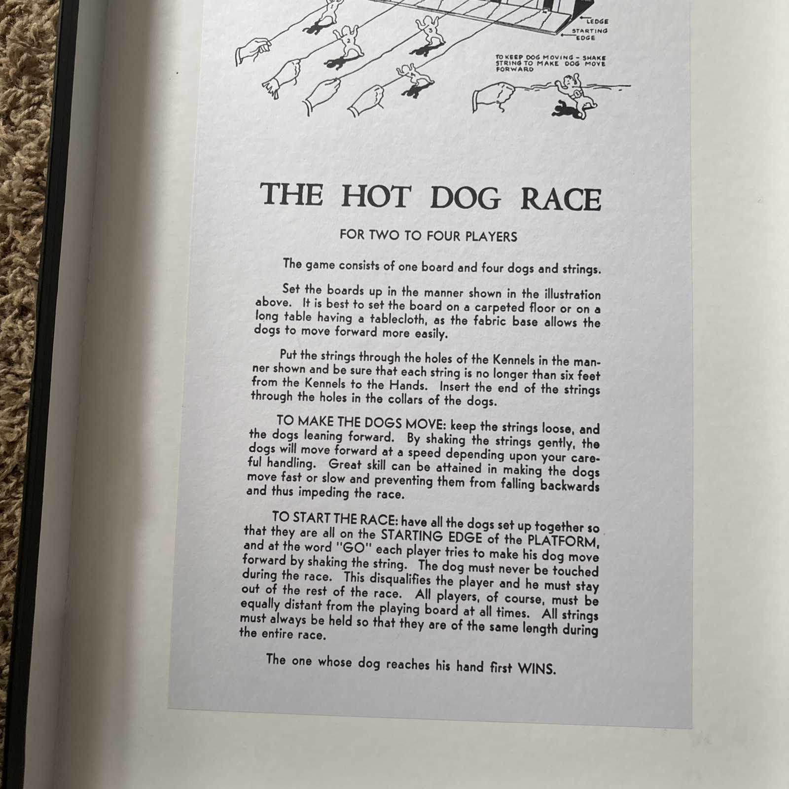 The Hot Dog Race Game By The House Of Marbles
