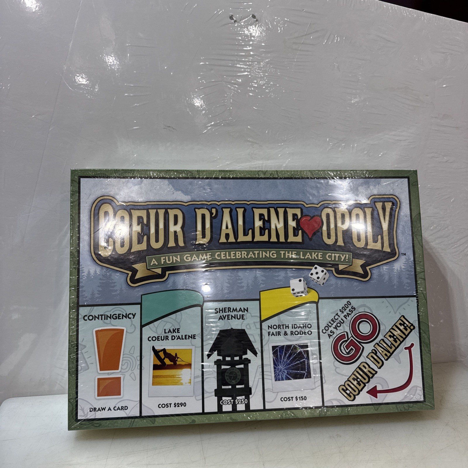 Coeur D’Alene-opoly Board Game: New & Factory Sealed North Idaho City Lake