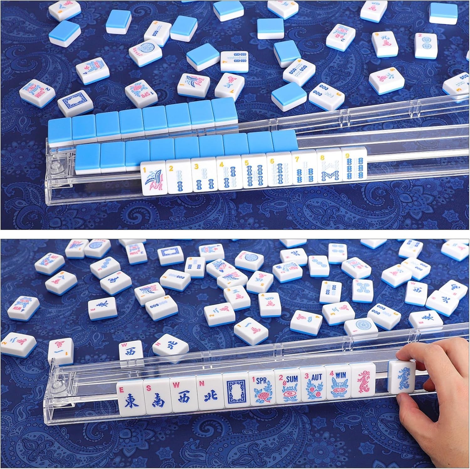 American Mahjong Tiles (1.2”,Tiles Only), 166 Pcs American Mahjong Tile Set with