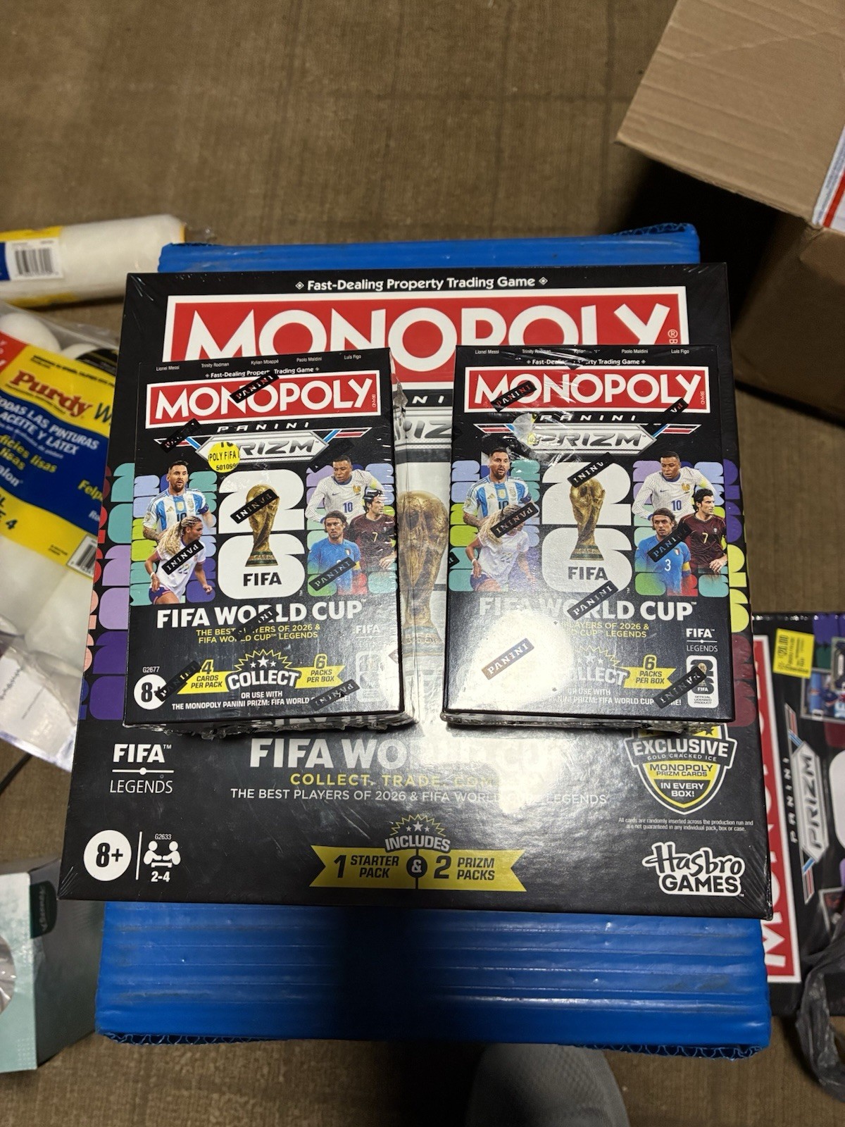 Monopoly Panini: Prizm FIFA World Cup Board Game (2026)- 2 BOOSTER BOX INCLUDED