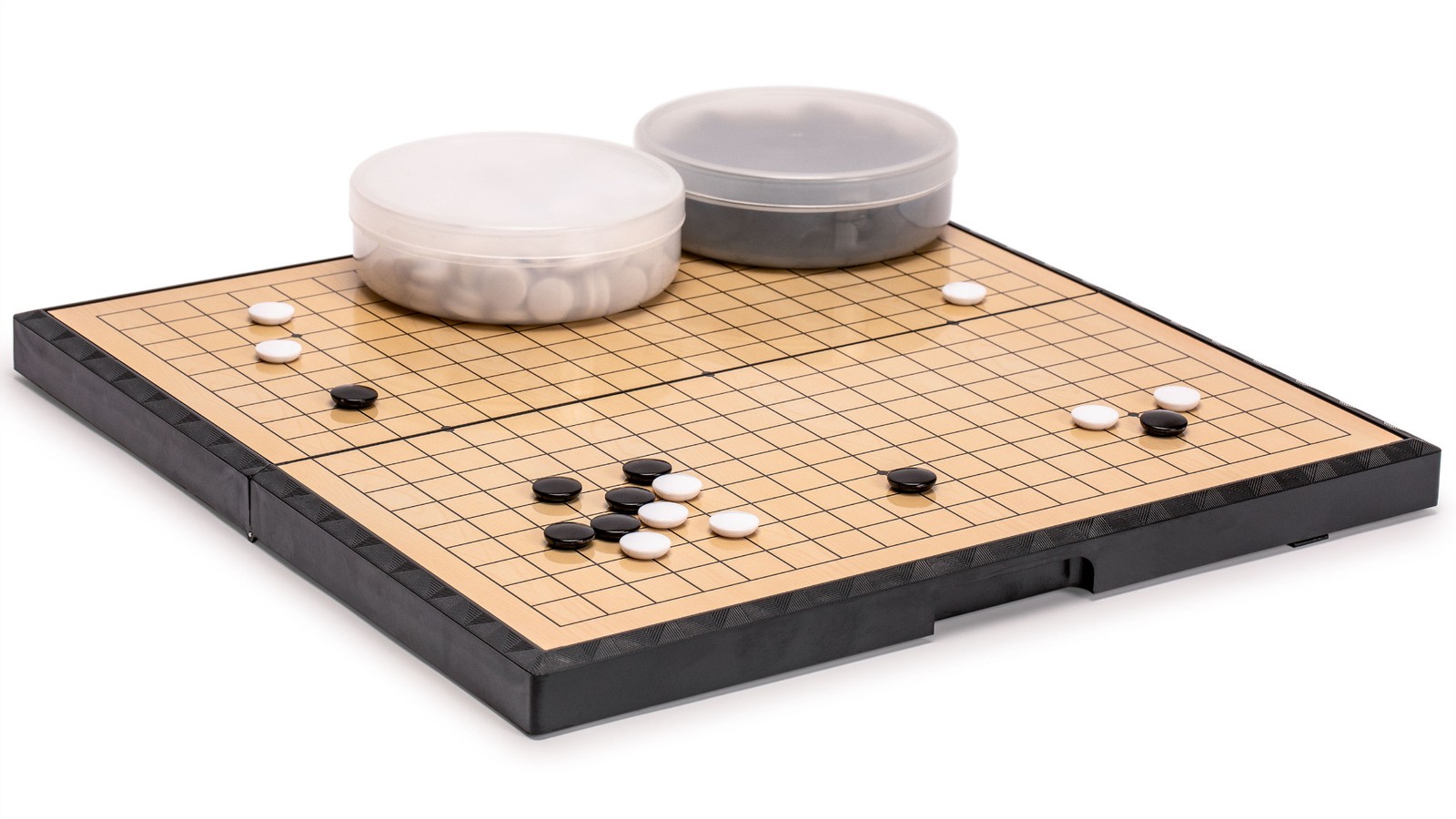 Large Magnetic 19×19 Go Game Set Board (14.6-Inch) with Single Convex Stones