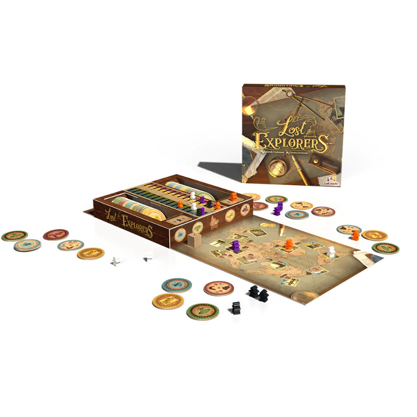 Lost Explorers – Ludonaute Board Game – Ages 10+ 2-4 Players – Brand New