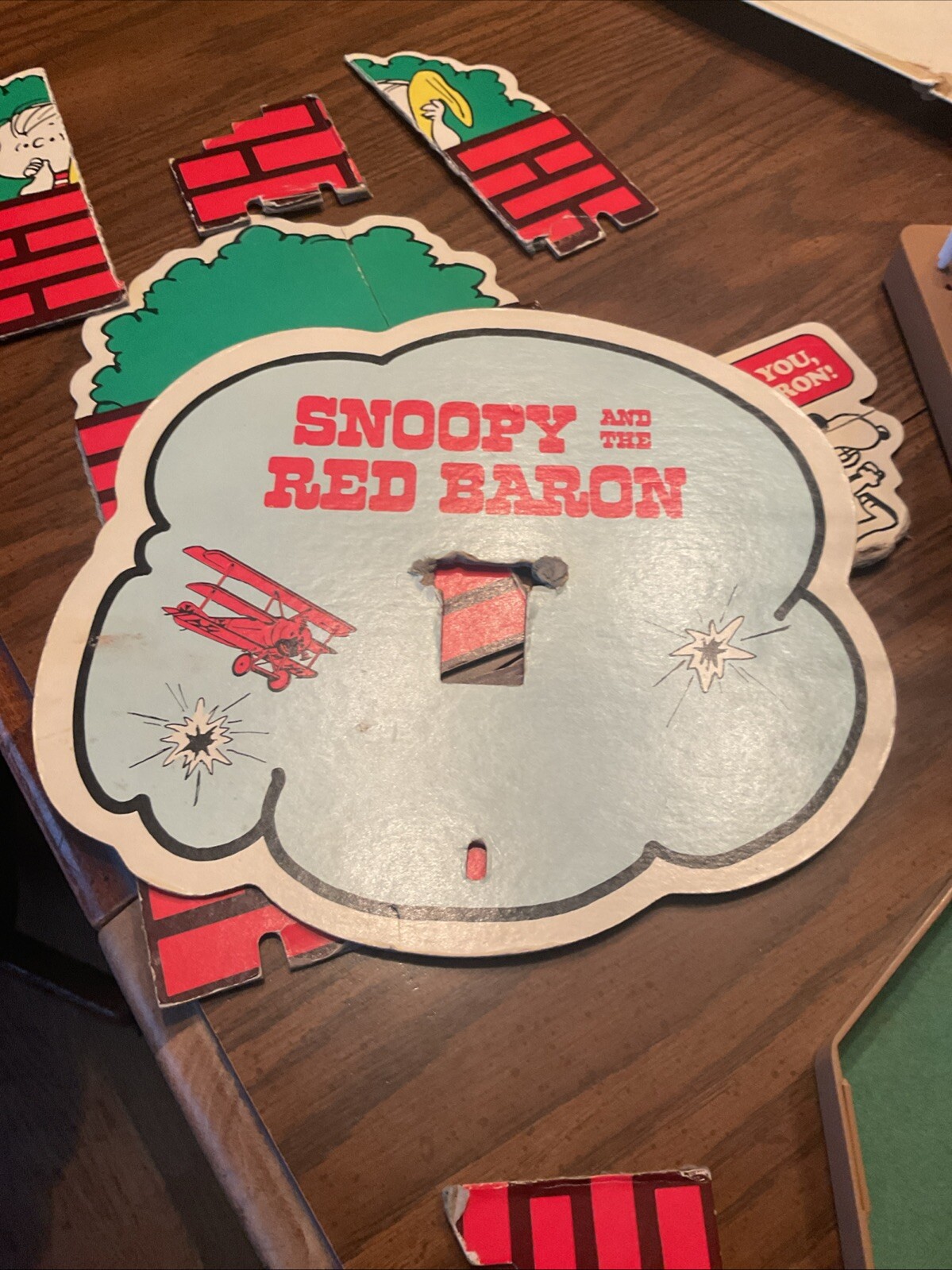Vintage 1970 Milton Bradley Snoopy and the Red Baron Skill and Action As Is