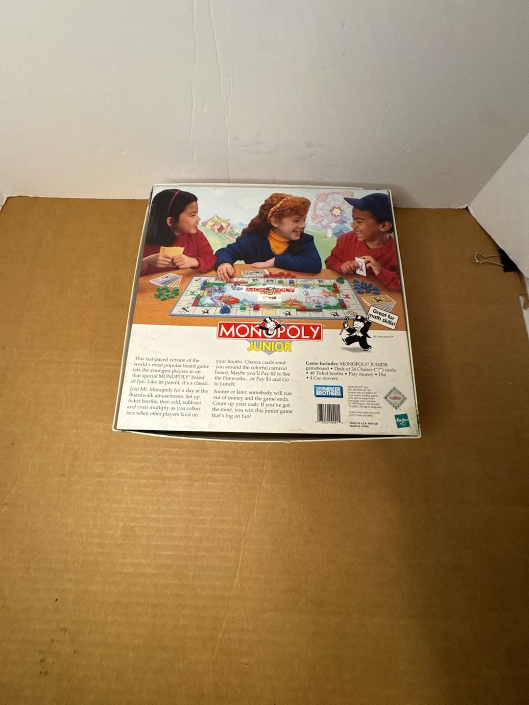 Vintage 1996 Parker Brothers Monopoly Junior Board Game