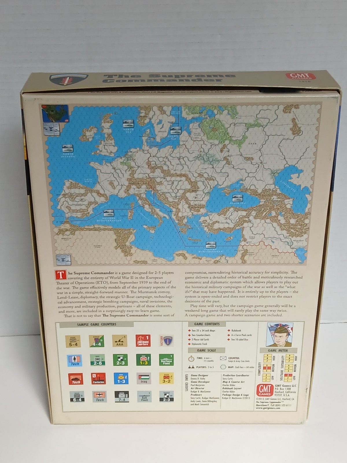 The Supreme Commander: World War II in Europe, 1939-1945 GMT Games WW2