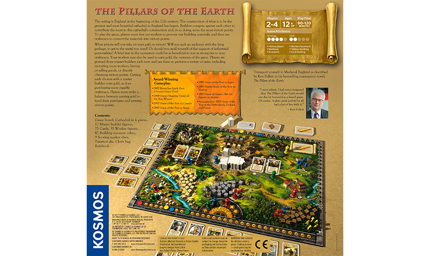 The Pillars of The Earth Board Game Medieval Strategy Thames Kosmos