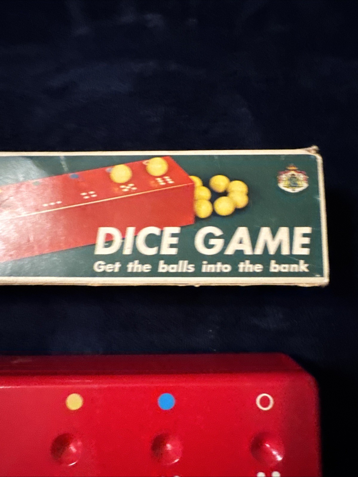 Vintage BRIO KULBANK DICE GAME KUGEL-SPIEL Game with Box NO DICE/BALLS- Sweden