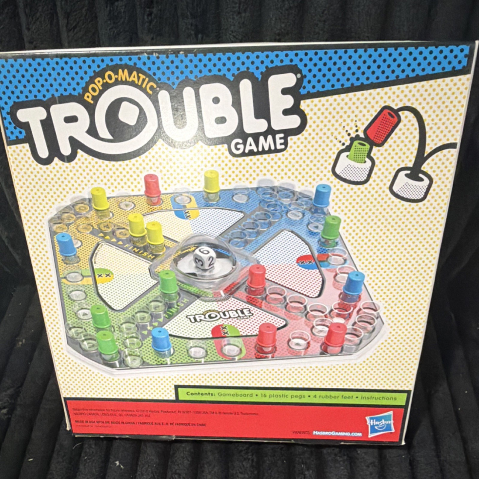 Hasbro Gaming Trouble Pop-O-Matic Board Game Ages 5+ 2 Players MPN A5064