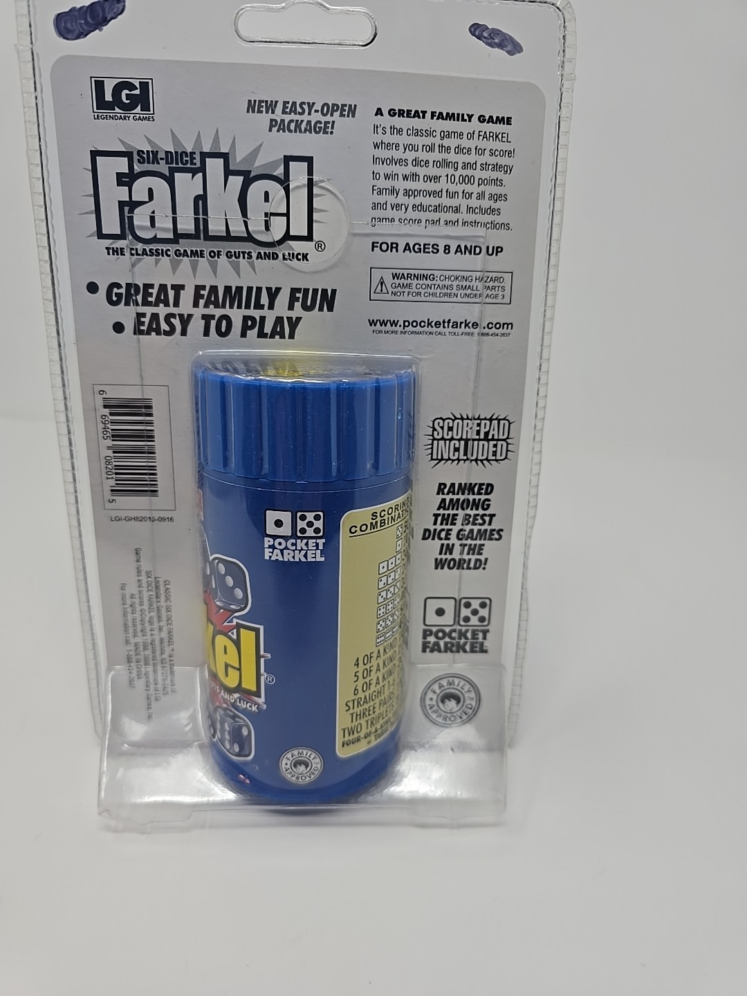 NEW – Six-Dice Farkel The Classic Game of Guts and Luck Legendary Travel Family