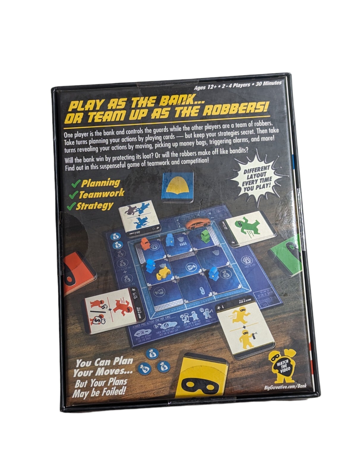 How to Rob a Bank Heist Board Game By Prospero Hall Ages 12+ New/Sealed