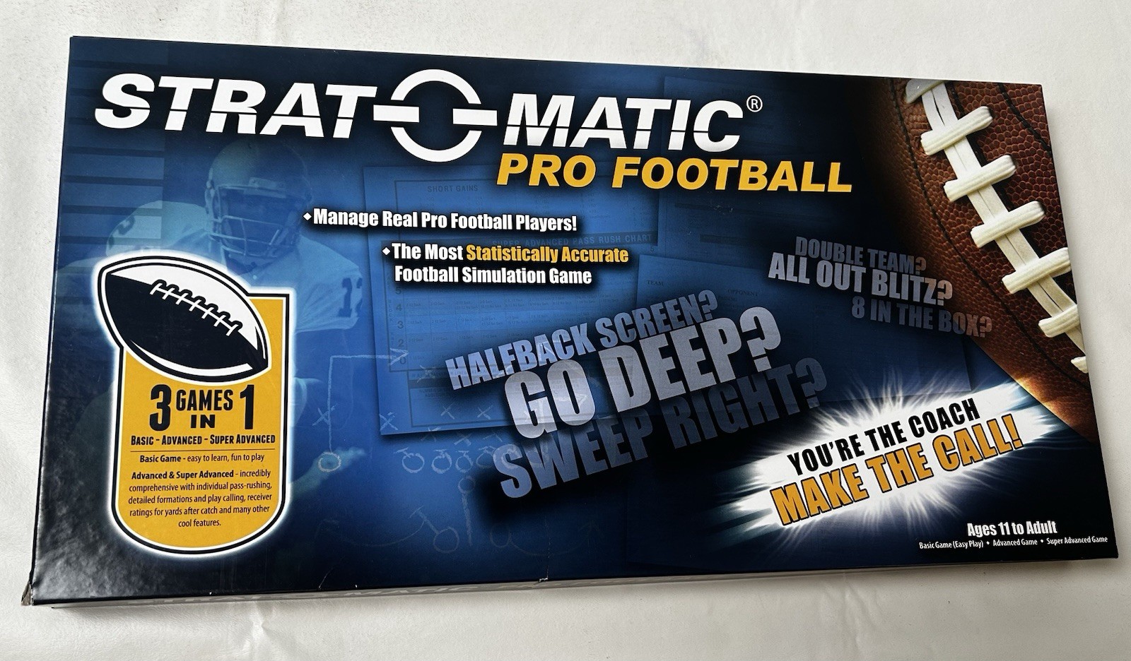 NOB Strat-O-Matic Pro Football Board Game 2015 Complete Game NFL
