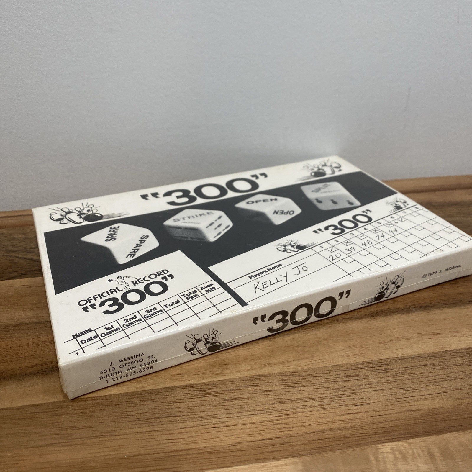 RARE & Vintage “300” Bowling Dice Game by Messina – 1979 Edition – New SEALED