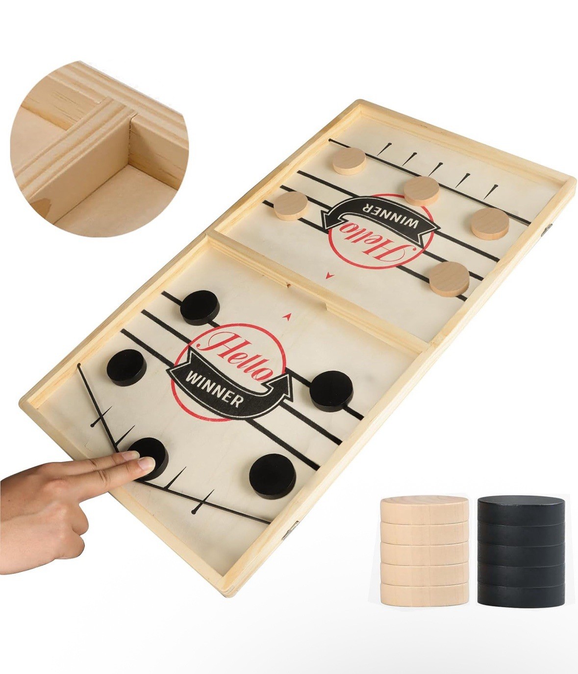 Fast Sling Puck Game, Super Sling Puck Board Game, Large Size-2 Pack Brand New