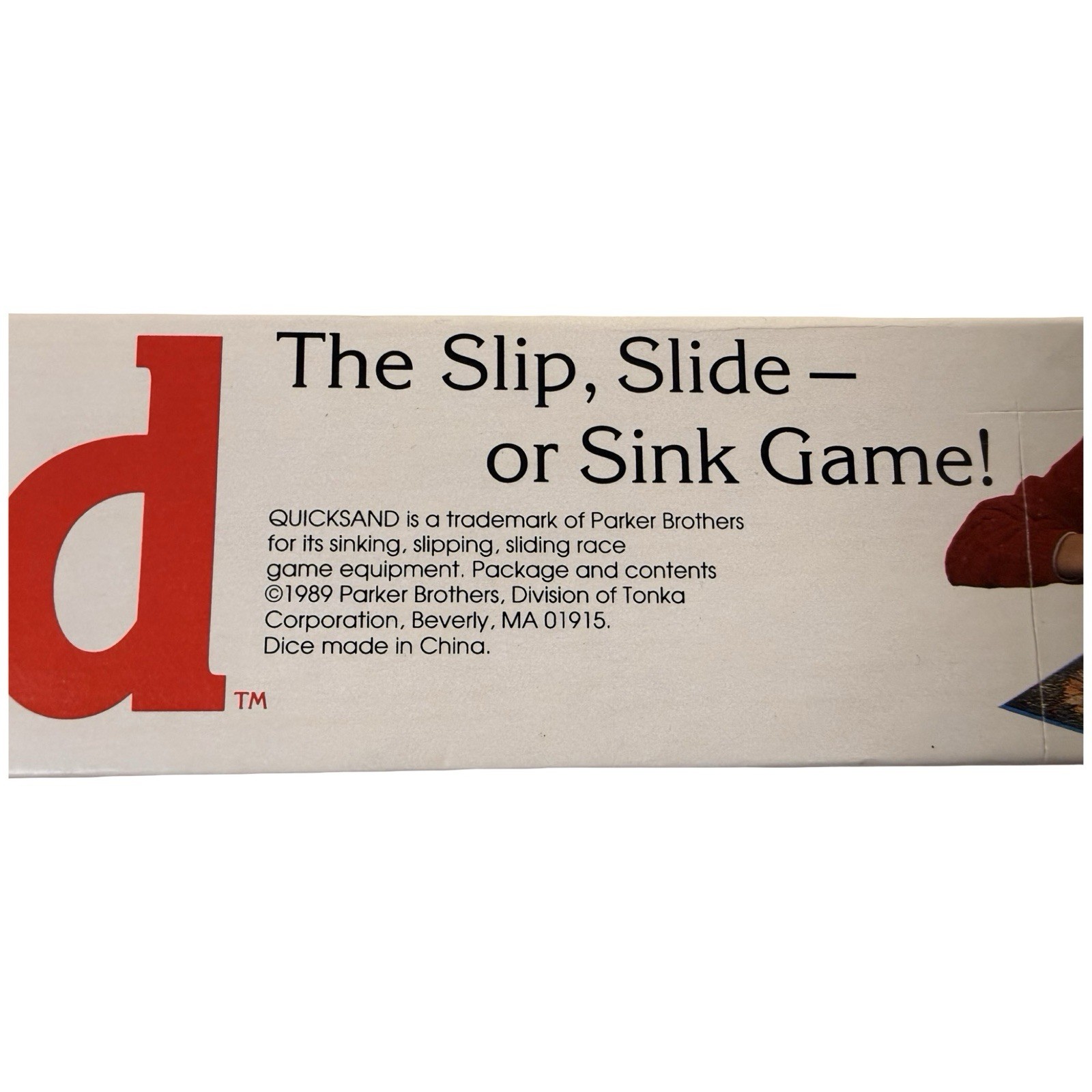 Quicksand Board Game 1989 Parker Brothers “Slip, Slide or Sink!” Incomplete