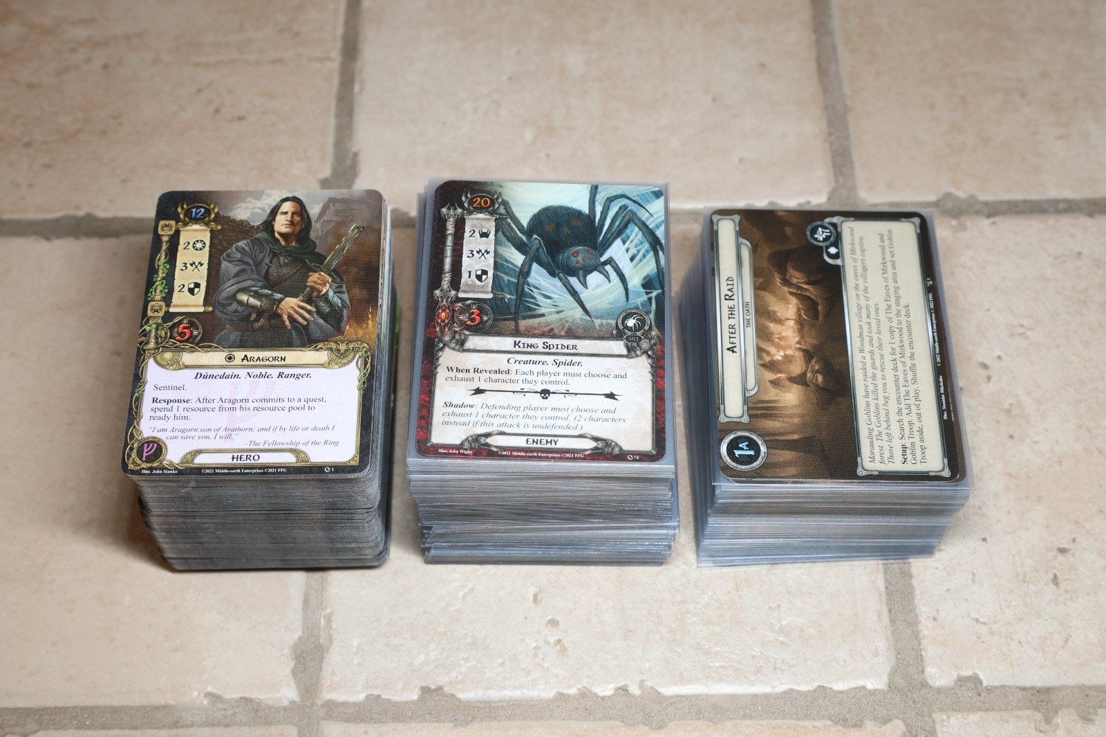 Lord of the Rings LCG – Revised Core Set + Dark of Mirkwood Pack – All Cards