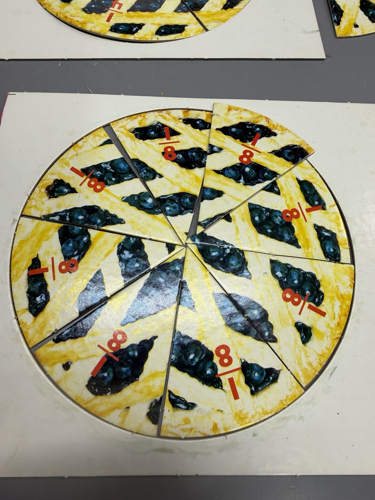 1985 Media Materials Fractions Are Easy As Pie Educational Board Game Complete