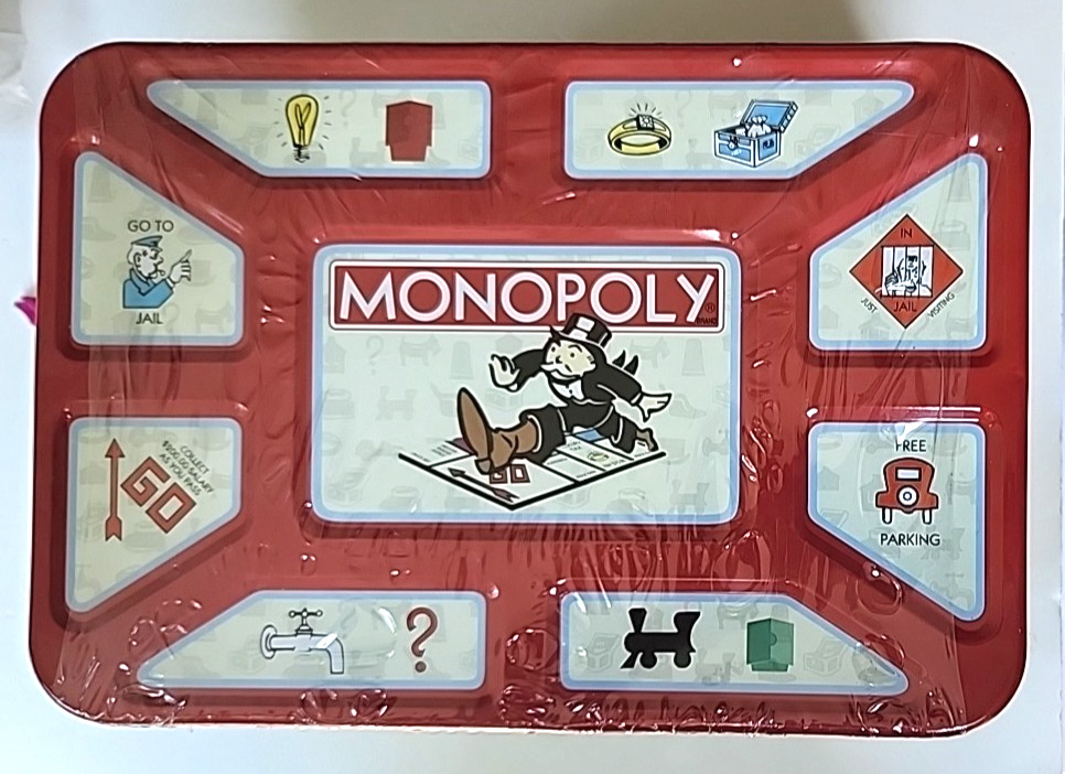 Popcorn Filled Limited Edition Monopoly Advertising Tin NOS Sealed
