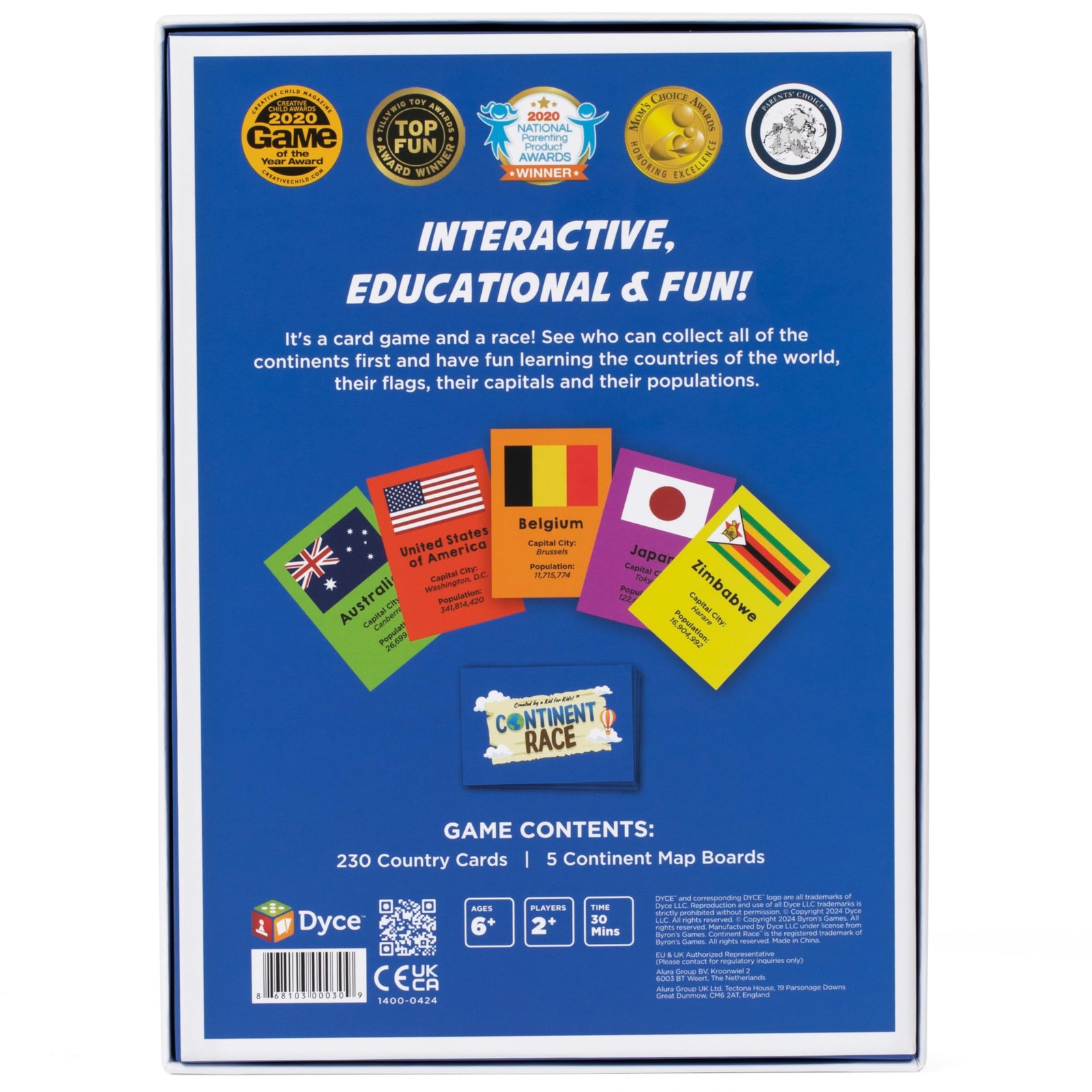 Continent Race Geography Learning Educational Game for Kids 7 Years and Up Tr…