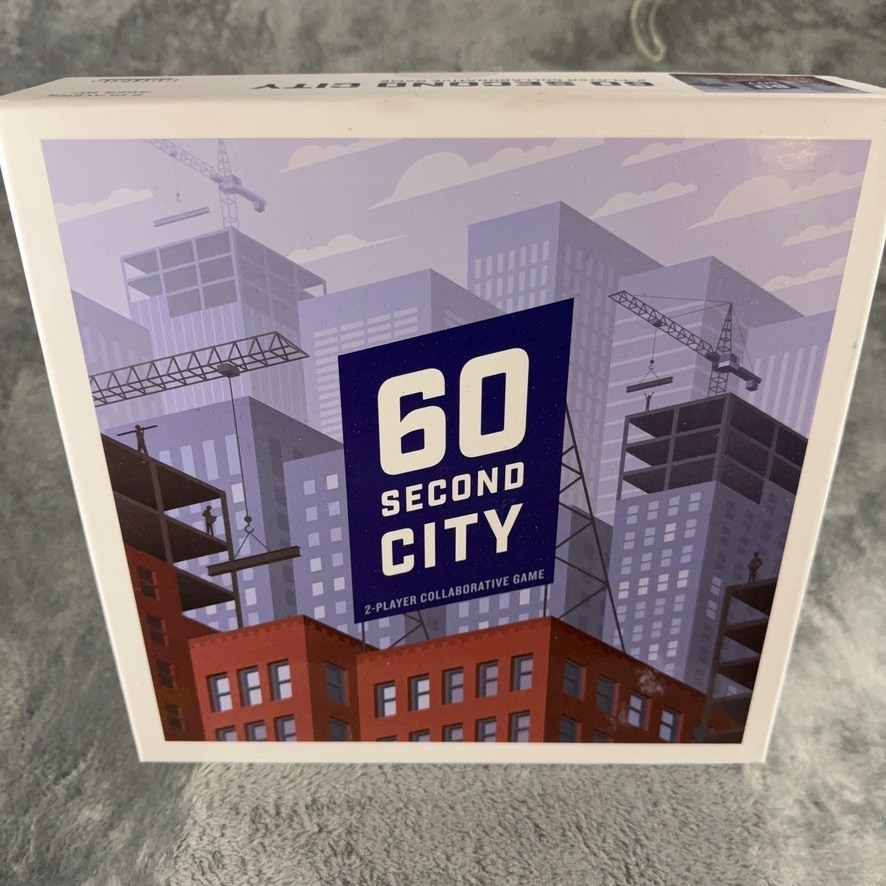 60 Second City Buffalo Games 2-Player Collaborative Strategy Board Game Complete