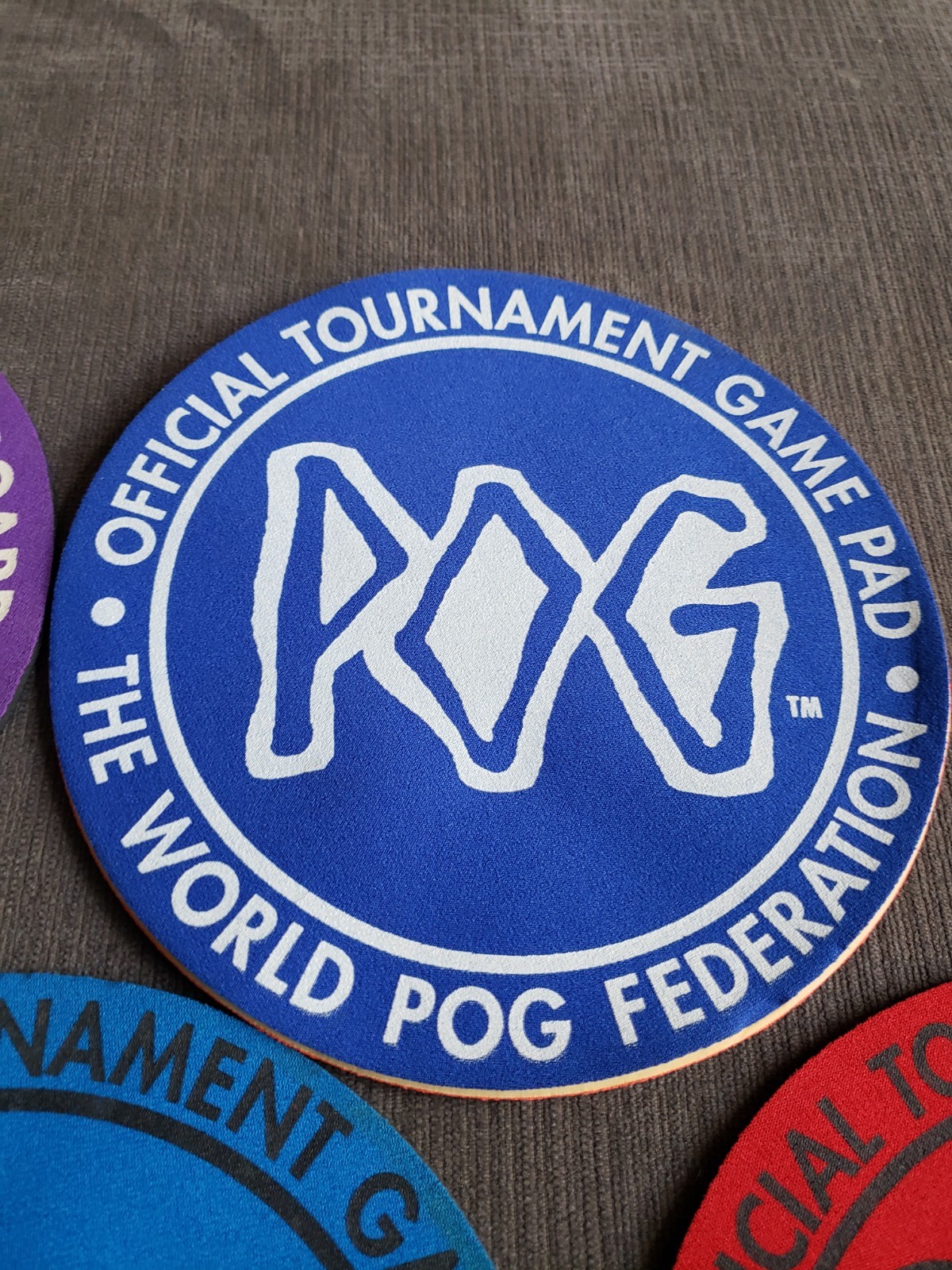 Set Of 5 VINTAGE ’95 THE WORLD POG FEDERATION OFFICIAL TOURNAMENT GAME BOARD PAD
