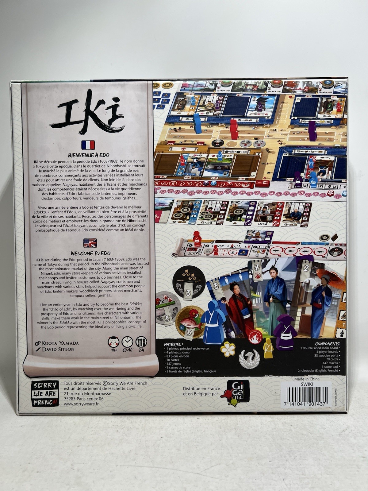 Iki: A Game Of Edo Artisans Board Game by Sorry We Are French – 100% Complete