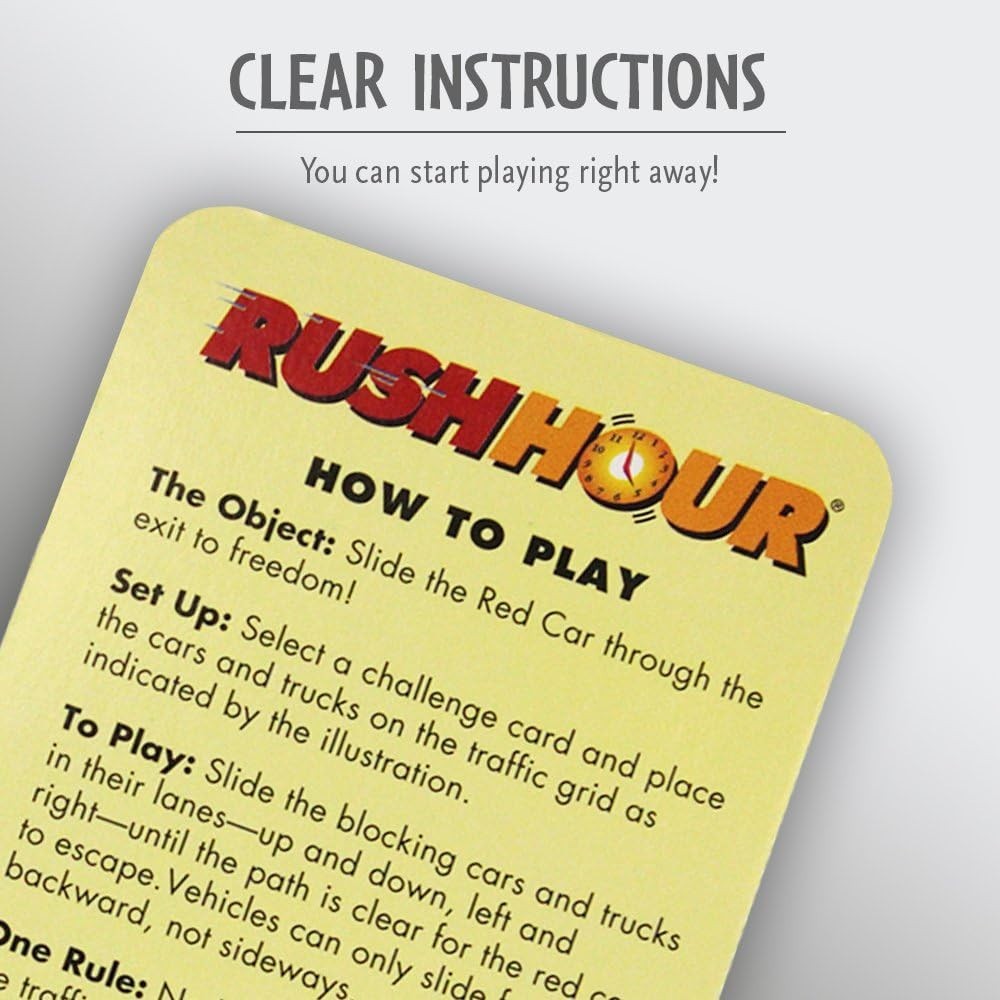 Rush Hour Traffic Logic Game – Perfect Gift for Kids 8 and Up – 1 Player