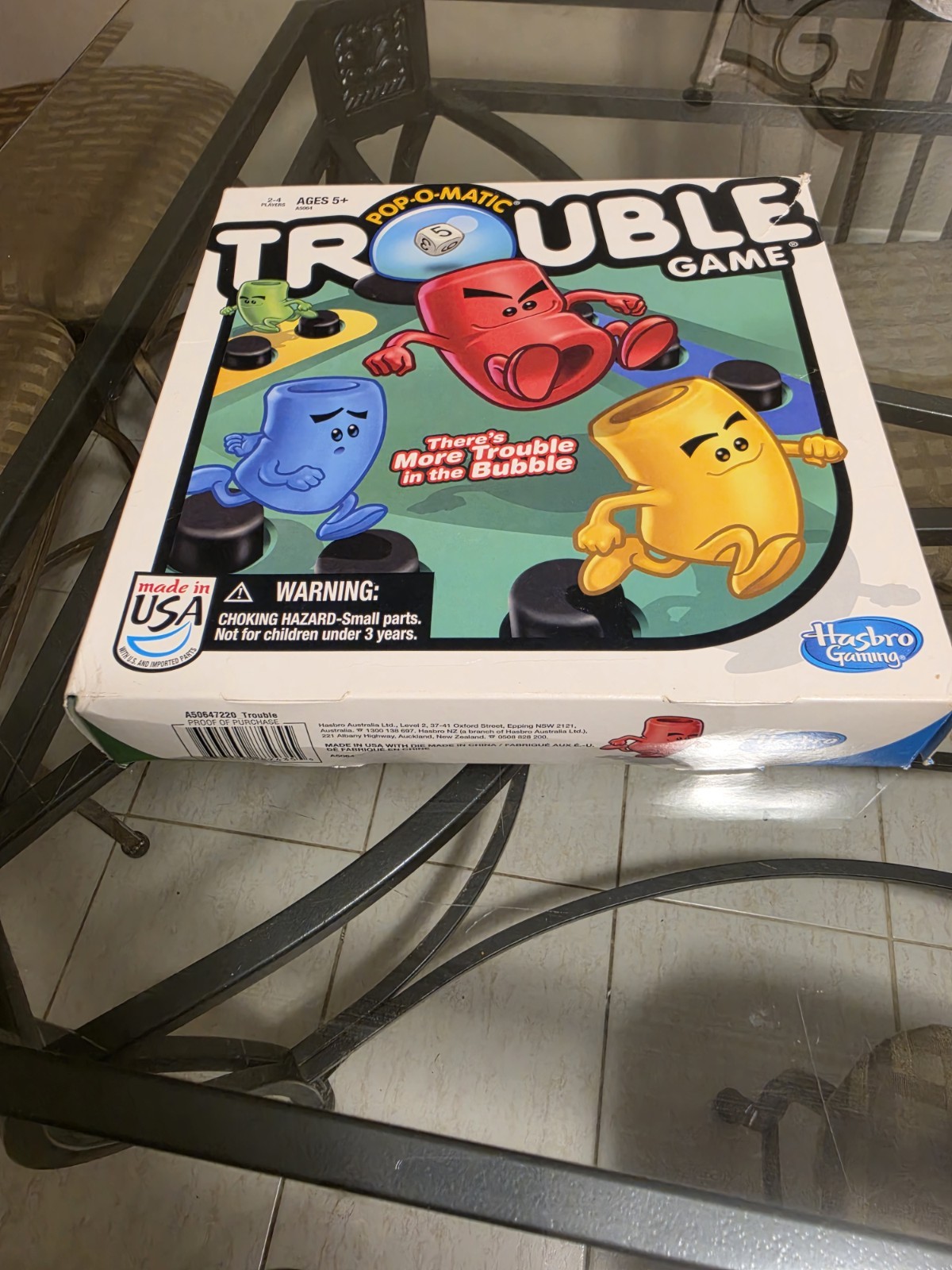 Hasbro Trouble Board Game for Kids Ages 5+, 2-4 Players