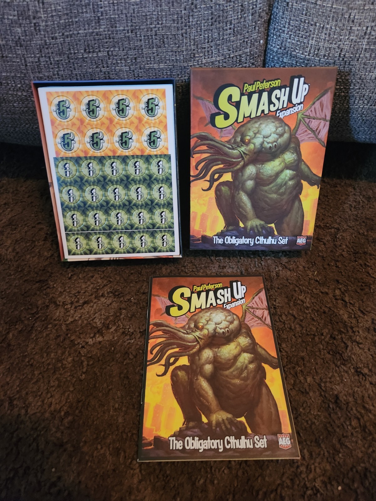 **Open Box But NEW – Smash Up The Obligatory Cthulhu Expansion Game – AEG