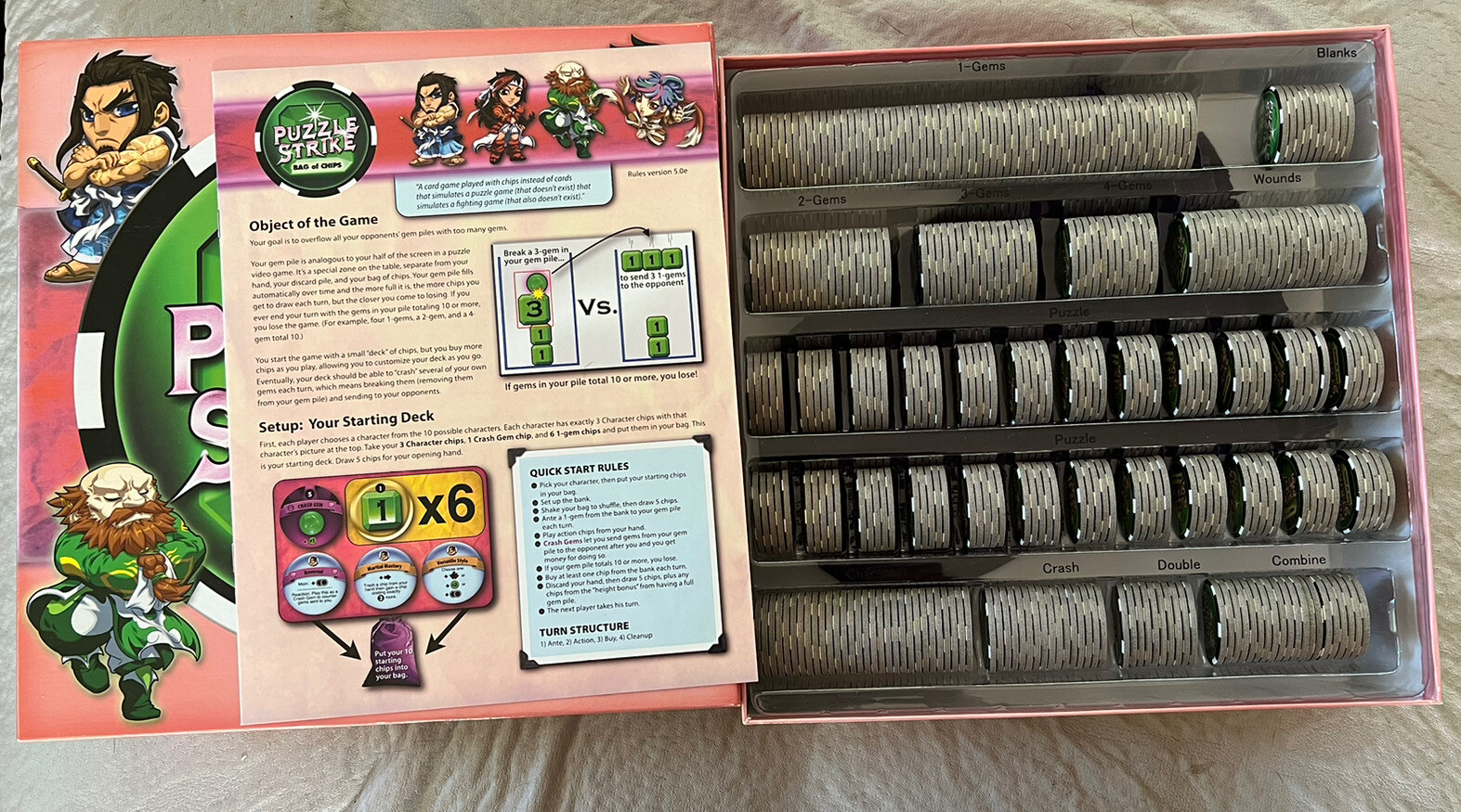 Puzzle Strike – Bag of Chips (Sirlin Boardgame) – Complete! EUC!!