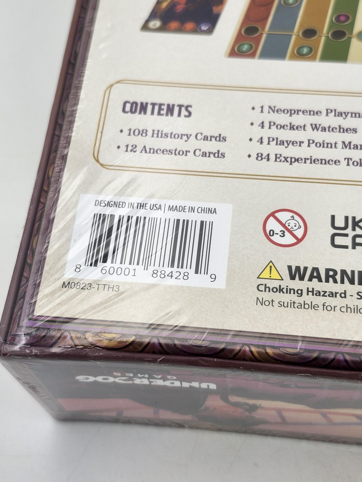 Underdog Games Trekking Through History Board Game 1-4 Players 10+ Damaged Box