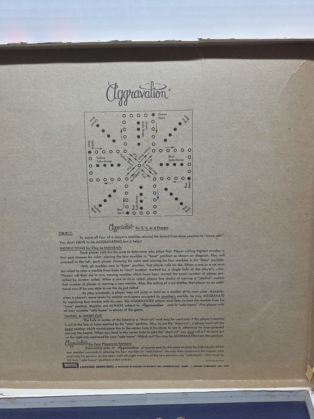 Vintage 1962 Aggravation Board Game No. 13 Standard Edition Complete Black Box