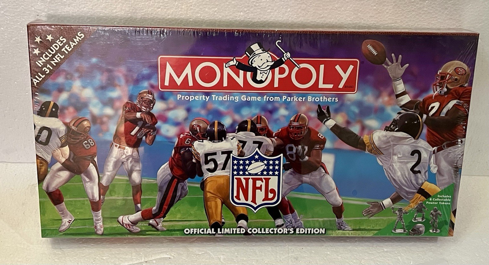 1998 Official NFL Monopoly Limited Edition, Factory Sealed 31 Teams