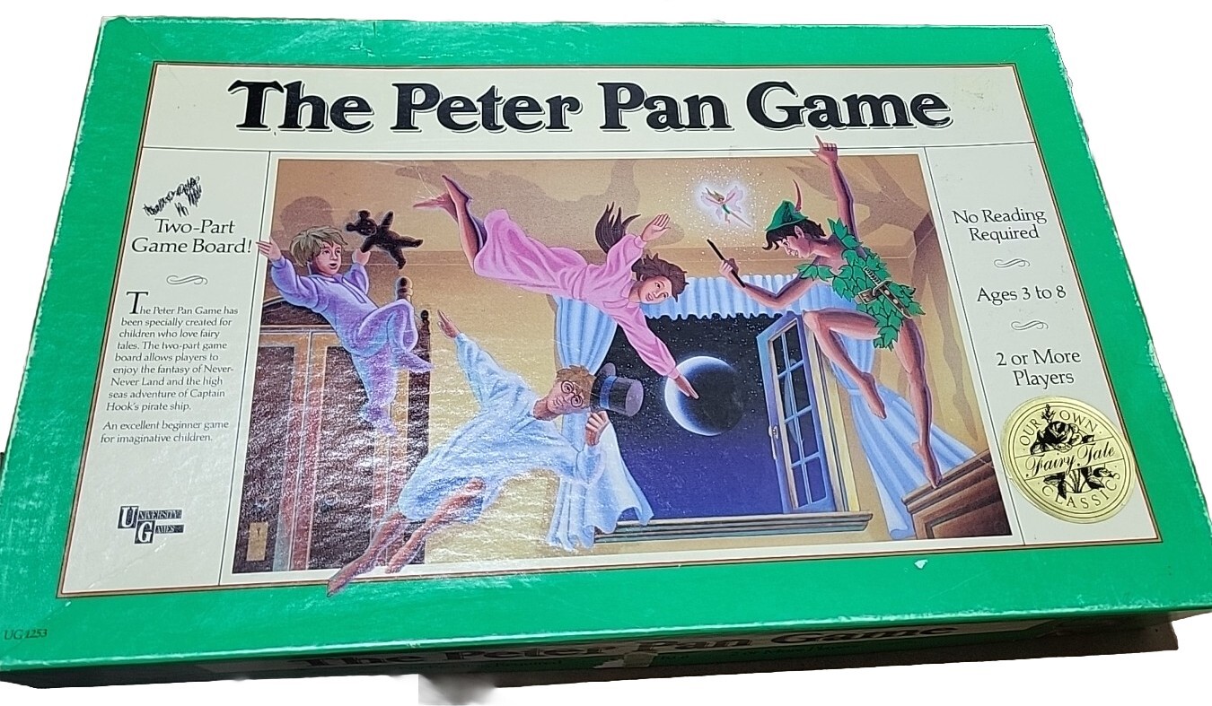 Peter Pan Vintage 1253 Board Game COMPLETE 1990 Hard To Find