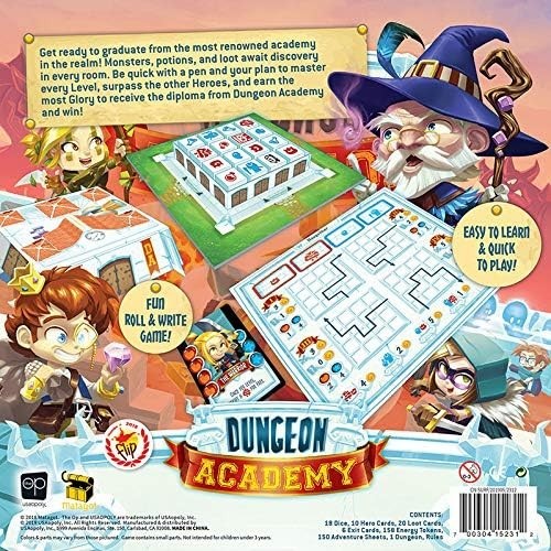 Dungeon Academy | Roll & Write Board Game