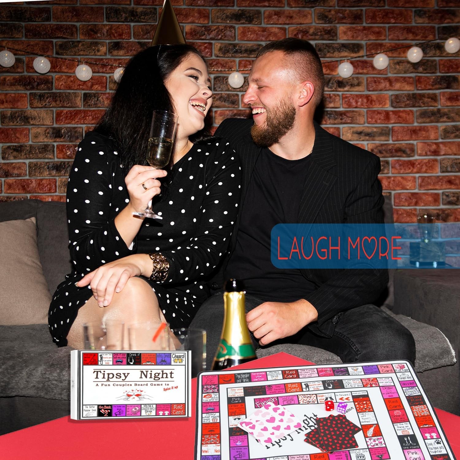 TIPSY NIGHT – Super Fun Couple Board Game to Spice it Up for Date Night, Adult S