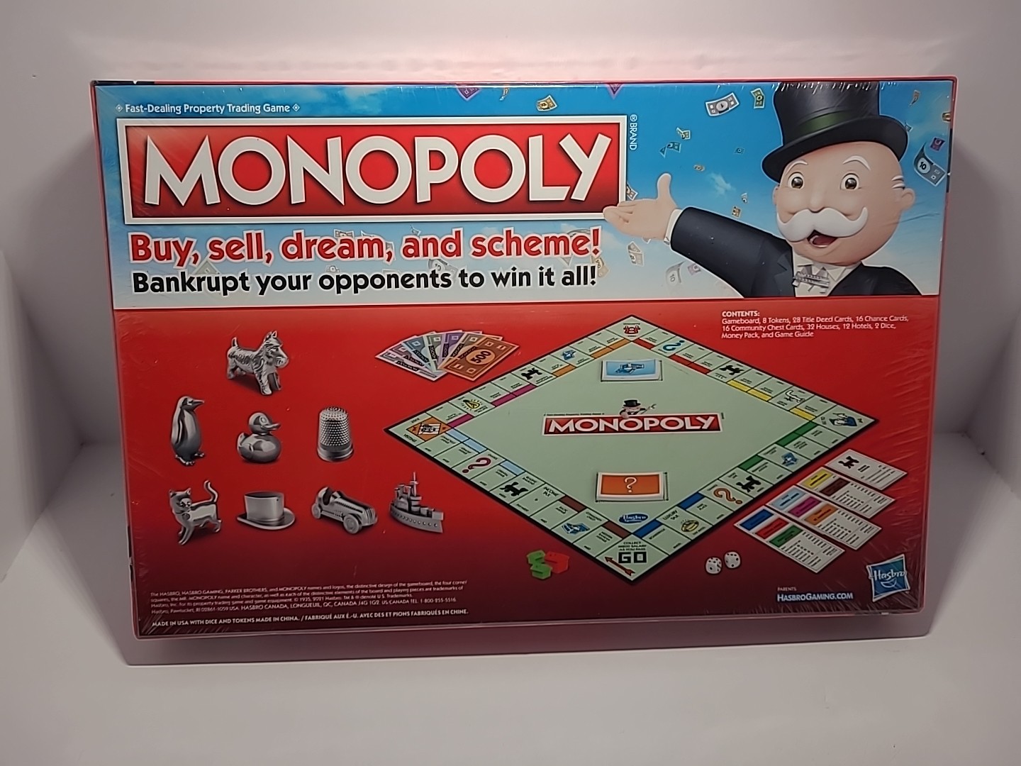 Monopoly Game, Family Board Games Return Of The THIMBLE HASBRO Factory Sealed